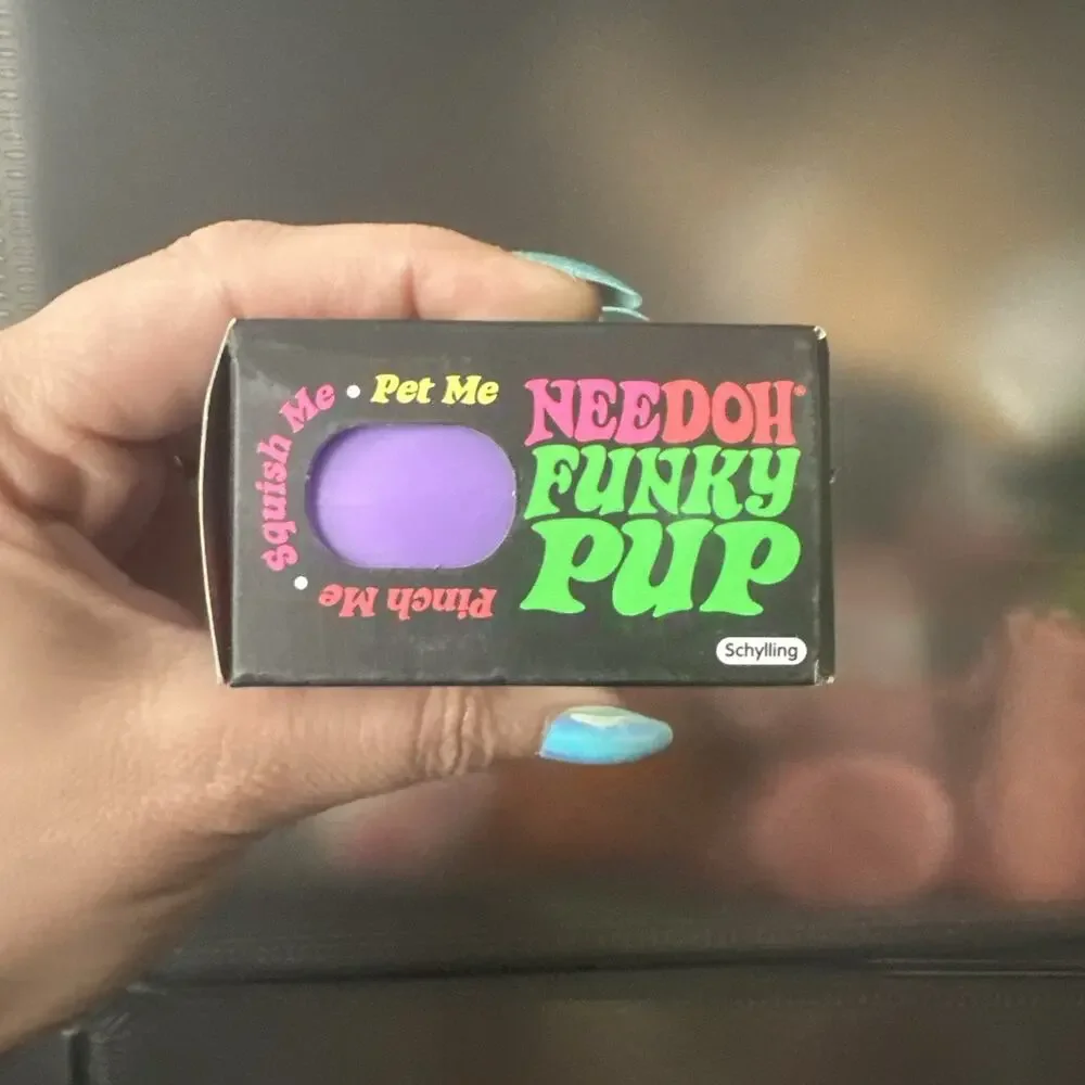 NeeDoh Funky Pup Purple Schylling Sensory Fidget Squishy Toy Sealed Authentic